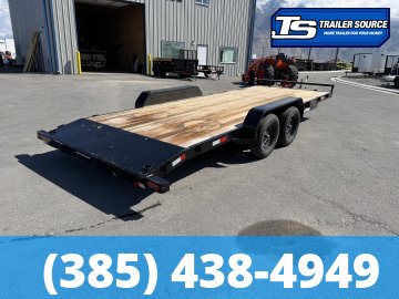 7x20 Sure-Trac C-Channel Flatbed Car Hauler Trailer - 7K GVWR -