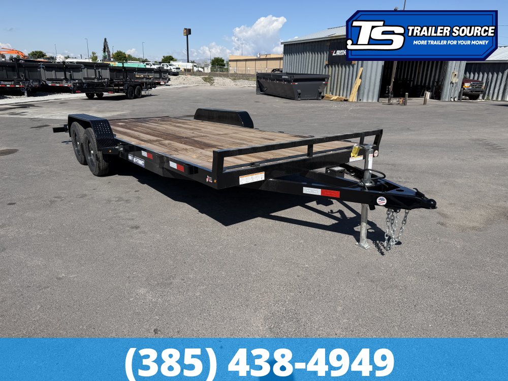 7x20 Sure-Trac C-Channel Flatbed Car Hauler Trailer - 7K GVWR -