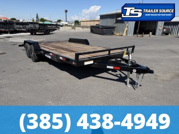 7x20 Sure-Trac C-Channel Flatbed Car Hauler Trailer - 7K GVWR -