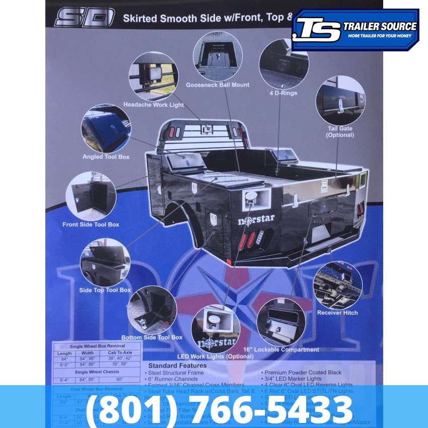 8x9 Norstar SD Service Bed Truck Bed-Service