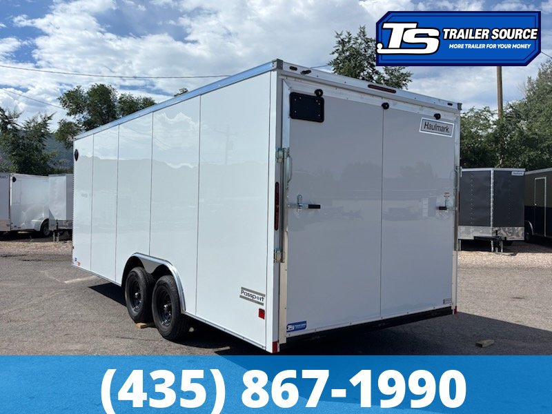 8.5x20 Haulmark Passport DELUXE Enclosed Cargo Trailer - 7'0" Interior - 10K GVWR - .080 PolyCor, Dovetail
