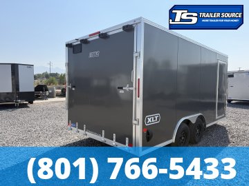 8.5x16 Alcom Aluminum EZ Hauler XLT Auto Trailer - 7'0" Interior - 7K GVWR - Dovetail