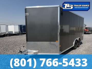 8.5x16 Alcom Aluminum EZ Hauler XLT Auto Trailer - 7'0" Interior - 7K GVWR - Dovetail