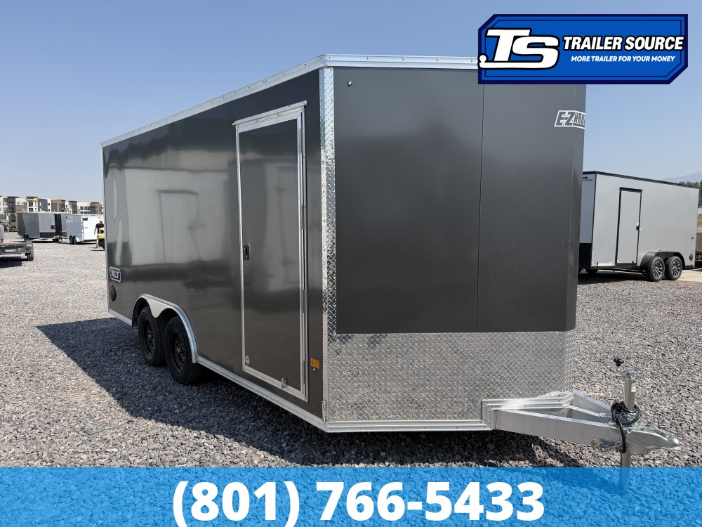 8.5x16 Alcom Aluminum EZ Hauler XLT Auto Trailer - 7'0" Interior - 7K GVWR - Dovetail