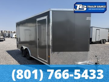 8.5x16 Alcom Aluminum EZ Hauler XLT Auto Trailer - 7'0" Interior - 7K GVWR - Dovetail