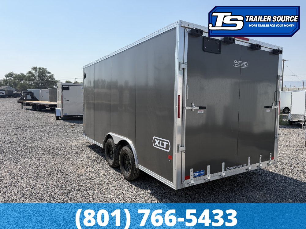 8.5x16 Alcom Aluminum EZ Hauler XLT Auto Trailer - 7'0" Interior - 7K GVWR - Dovetail