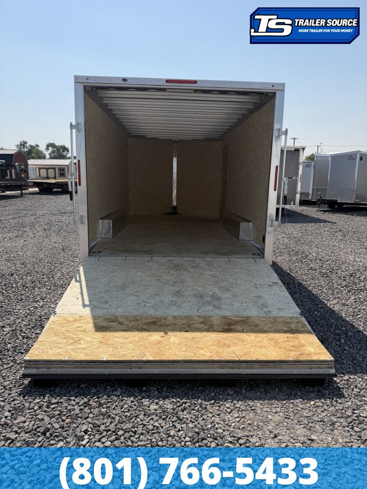 8.5x16 Alcom Aluminum EZ Hauler XLT Auto Trailer - 7'0" Interior - 7K GVWR - Dovetail