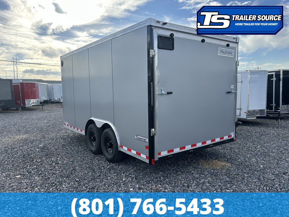 8.5x16 Haulmark Transport Enclosed Cargo Trailer - 7'0" Interior - 12K GVWR - .080 PolyCor, Dovetail