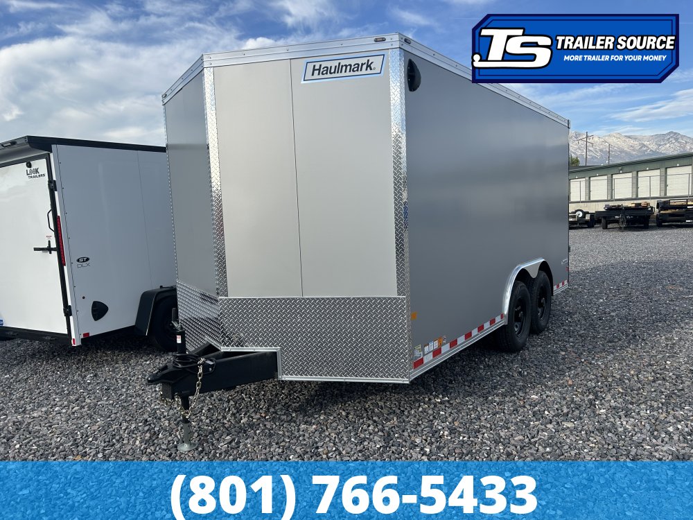 8.5x16 Haulmark Transport Enclosed Cargo Trailer - 7'0" Interior - 12K GVWR - .080 PolyCor, Dovetail