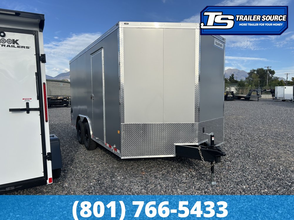 8.5x16 Haulmark Transport Enclosed Cargo Trailer - 7'0" Interior - 12K GVWR - .080 PolyCor, Dovetail