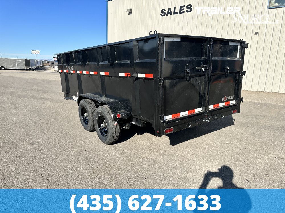 7x16 Norstar Iron Bull DXB 48" Sides 14K Dump Trailer