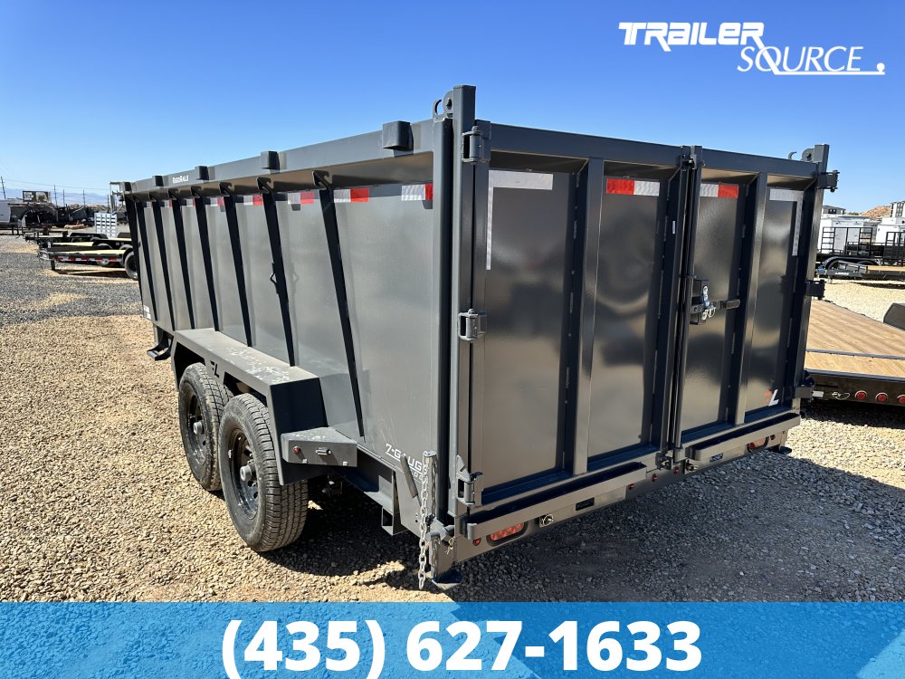 7x16 Lamar DT Telescopic 36" Sides 14K Dump Trailer