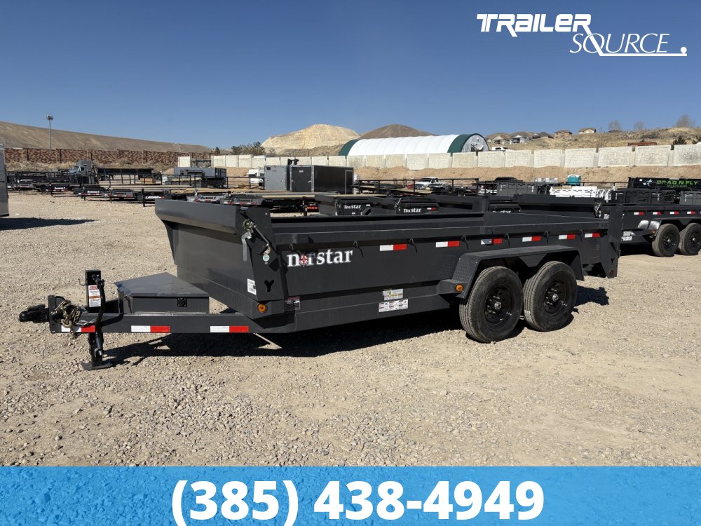 7x16 Norstar Iron Bull DCB 20" Sides 14K Dump Trailer