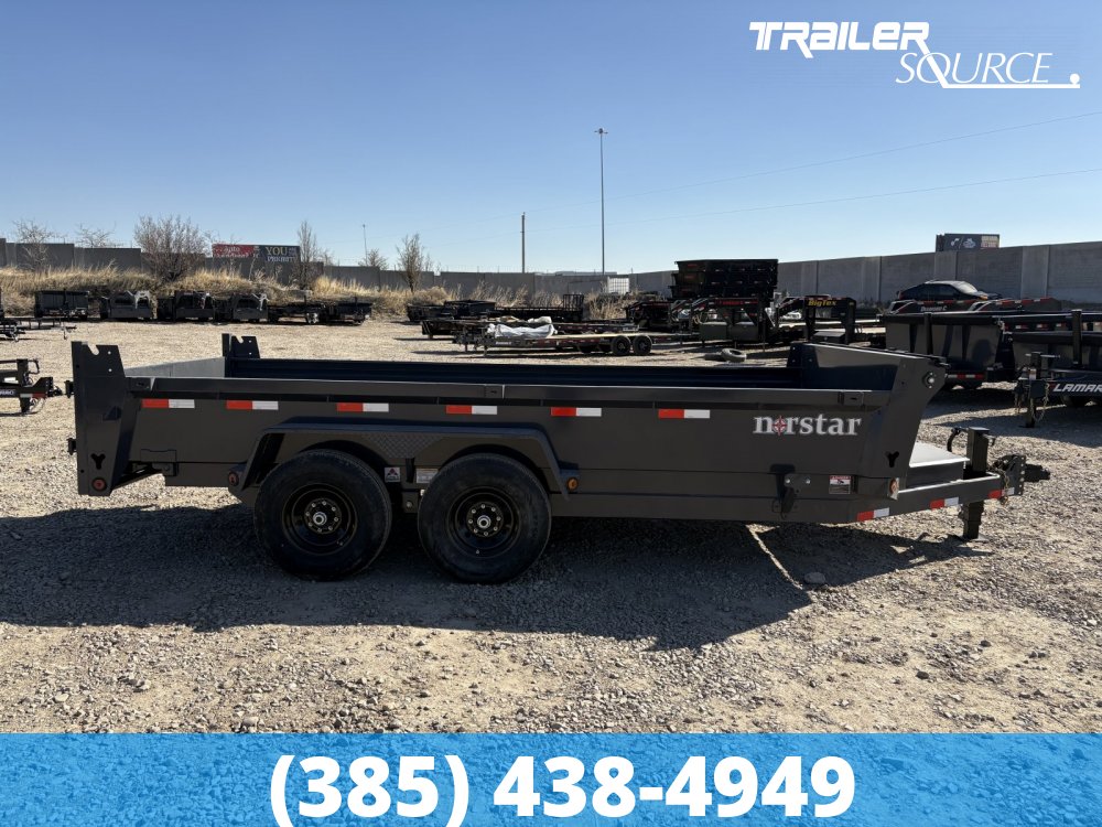7x16 Norstar Iron Bull DCB 20" Sides 14K Dump Trailer