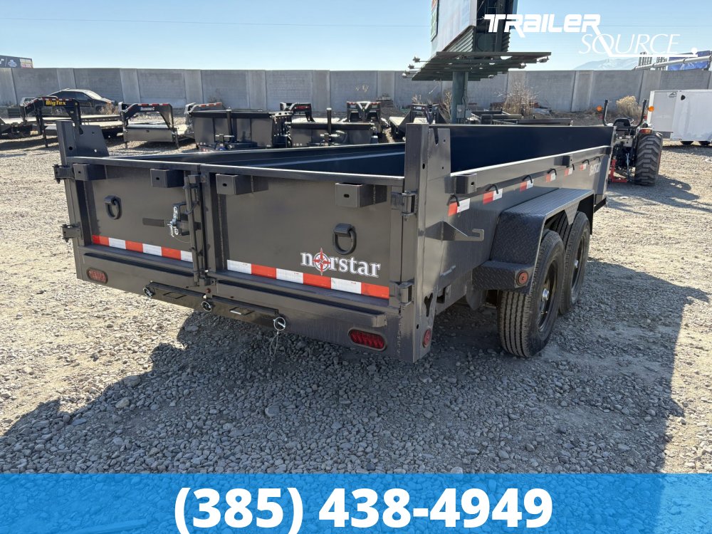 7x16 Norstar Iron Bull DCB 20" Sides 14K Dump Trailer