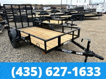 5x10 Top Hat Single Axle Utility
