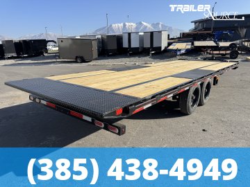 8.5x24 Diamond C DET 208 Deckover Tilt Trailer - 18K GVWR