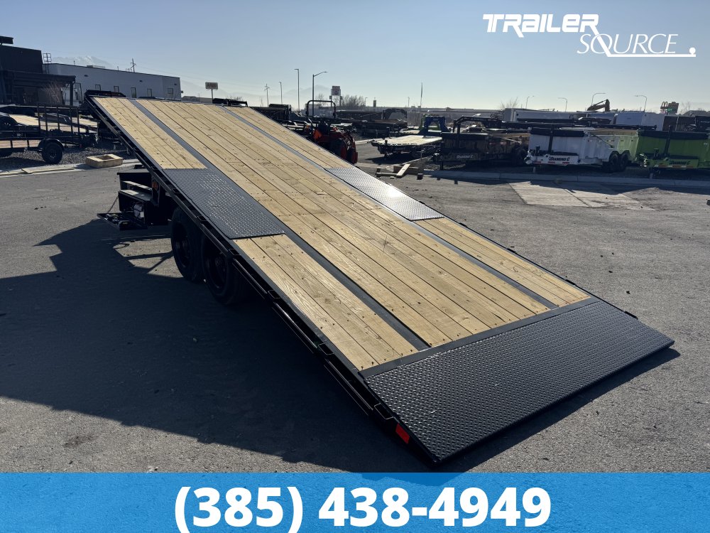 8.5x24 Diamond C DET 208 Deckover Tilt Trailer - 18K GVWR