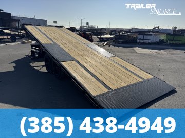 8.5x24 Diamond C DET 208 Deckover Tilt Trailer - 18K GVWR