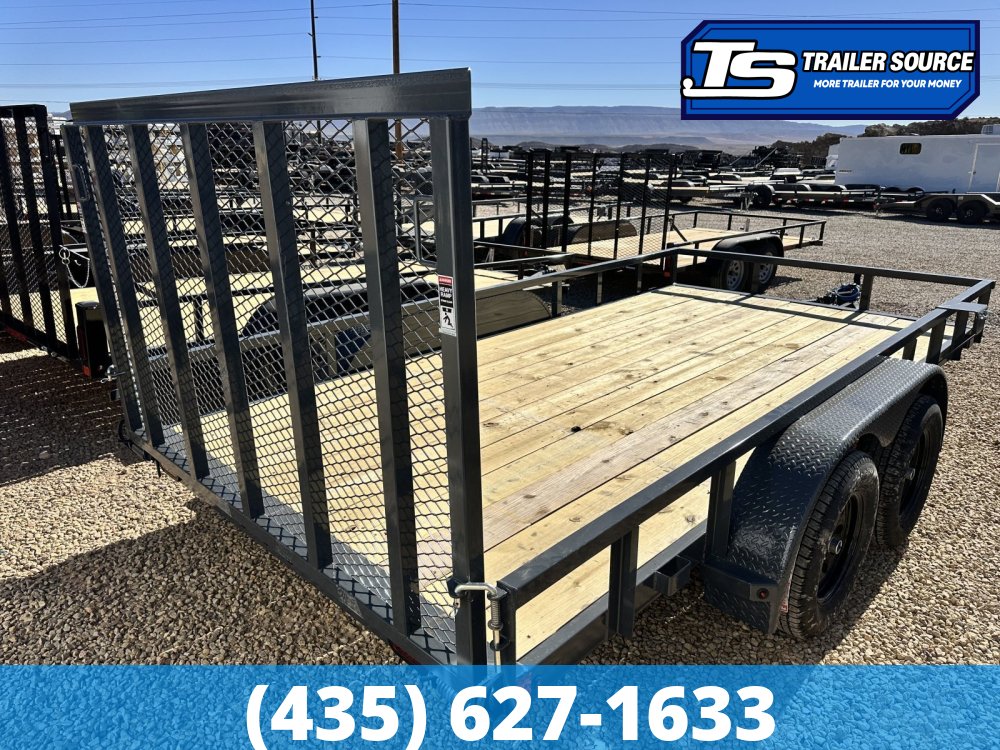 7x14 Lamar UC Tandem Axle Utility Trailer - 7K GVWR -