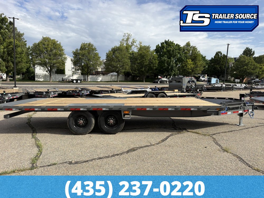 8.5x22 Diamond C DET 210 Deckover Tilt Trailer - 23K GVWR -