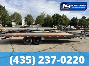 8.5x22 Diamond C DET 210 Deckover Tilt Trailer - 23K GVWR -