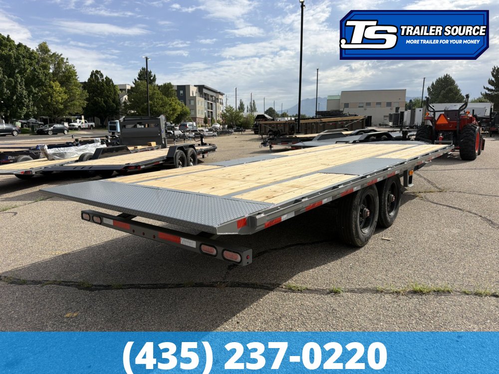 8.5x22 Diamond C DET 210 Deckover Tilt Trailer - 23K GVWR -