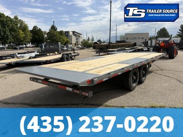 8.5x22 Diamond C DET 210 Deckover Tilt Trailer - 23K GVWR -