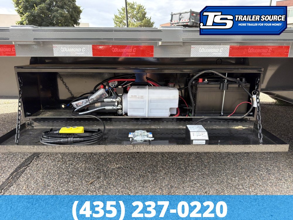 8.5x22 Diamond C DET 210 Deckover Tilt Trailer - 23K GVWR -