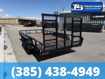 7x16 Sure-Trac Tube Top Utility Trailer - 7K GVWR - Ramp Gate