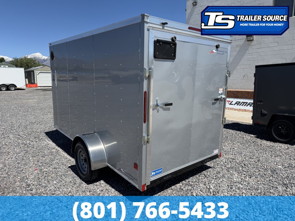 6x12 American Hauler Arrow Enclosed Cargo Trailer - 6'6" Interior - 3.5K GVWR - Ramp Door, Ramp Gate