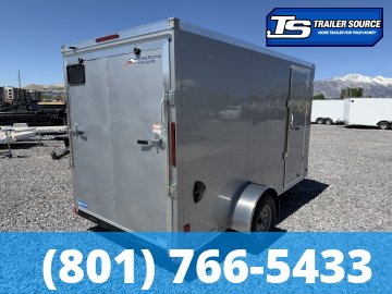 6x12 American Hauler Arrow Enclosed Cargo Trailer - 6'6" Interior - 3.5K GVWR - Ramp Door, Ramp Gate