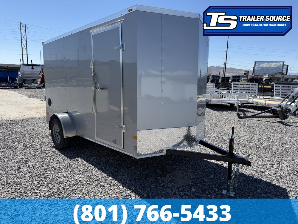 6x12 American Hauler Arrow Enclosed Cargo Trailer - 6'6" Interior - 3.5K GVWR - Ramp Door, Ramp Gate