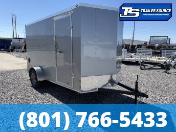 6x12 American Hauler Arrow Enclosed Cargo Trailer - 6'6" Interior - 3.5K GVWR - Ramp Door, Ramp Gate