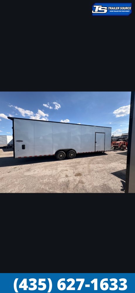 8.5x28 Look Element SE Enclosed Cargo Trailer - 7'6" Interior - 14K GVWR - .080 PolyCor, Alloy Wheels, D-Rings