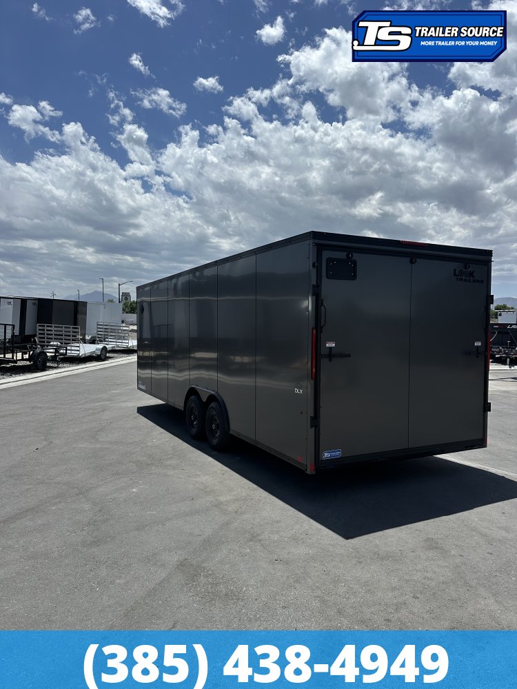 8.5x24 Look ST DLX Enclosed Cargo Trailer - 7'0" Interior - 10K GVWR - .080 PolyCor, 16" Cross Member Upgrade, Black Out Package