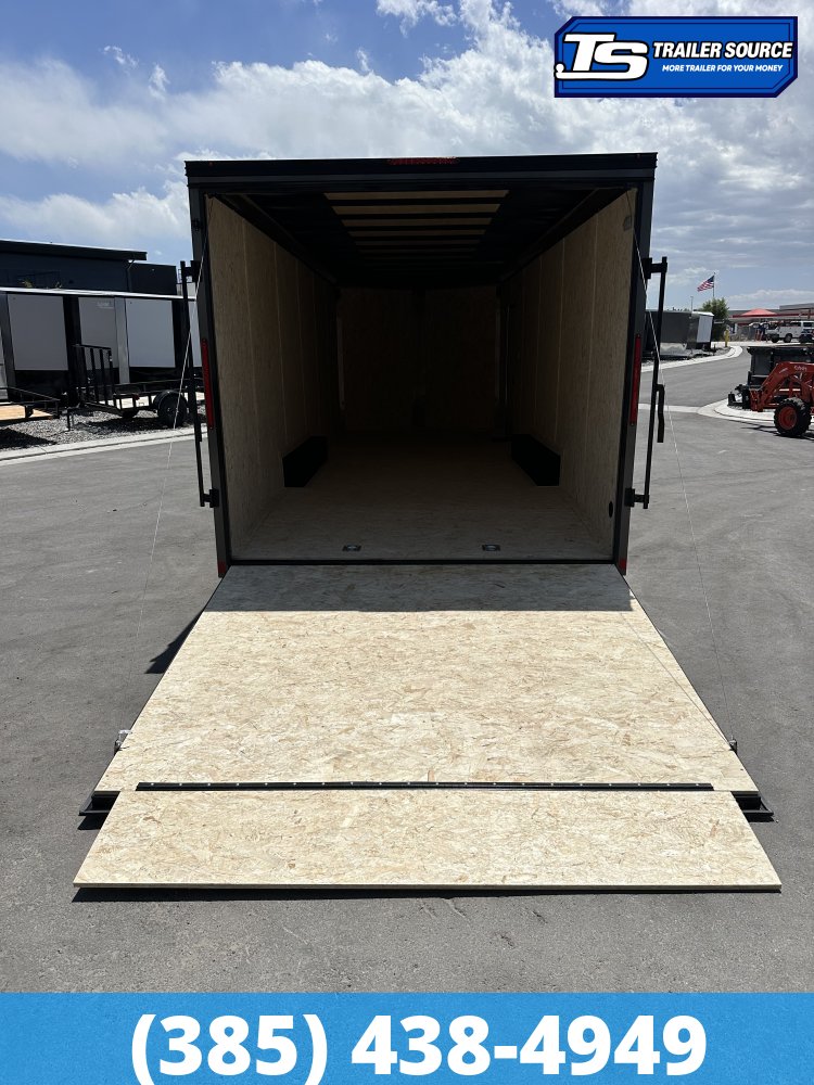 8.5x24 Look ST DLX Enclosed Cargo Trailer - 7'0" Interior - 10K GVWR - .080 PolyCor, 16" Cross Member Upgrade, Black Out Package