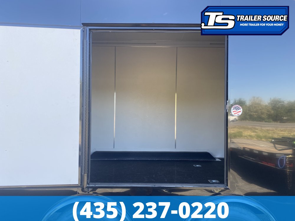 8.5x24 Look Vision Circuit Edition Enclosed Race Car Hauler Trailer - 7'6" Interior - 10K GVWR - .080 PolyCor, Black Out Package, Escape Door