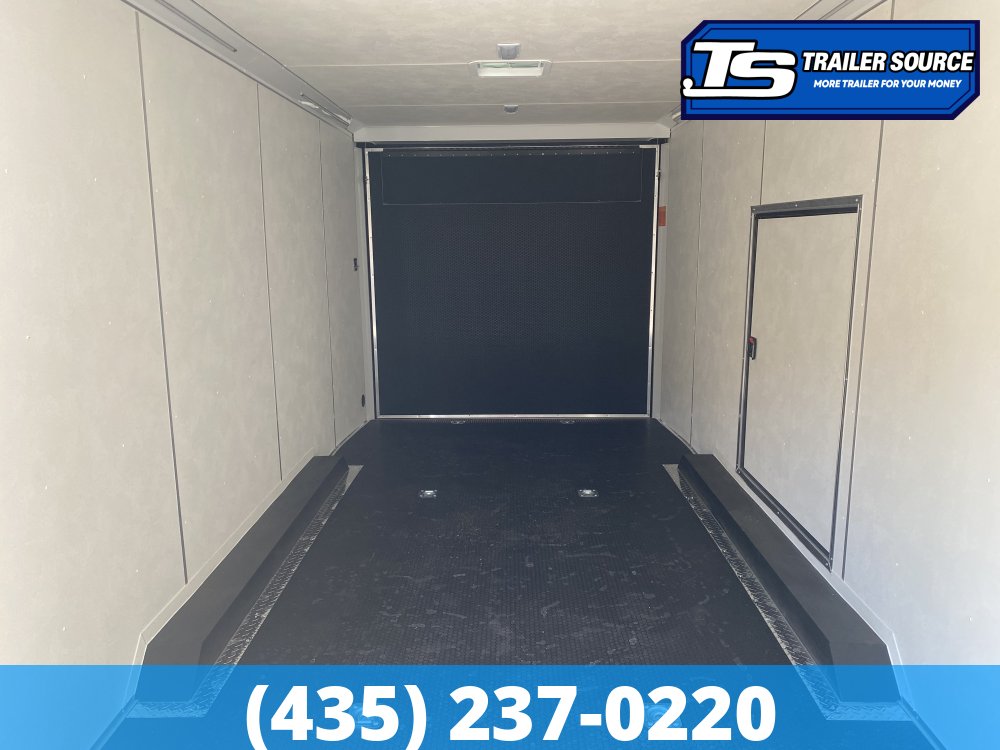 8.5x24 Look Vision Circuit Edition Enclosed Race Car Hauler Trailer - 7'6" Interior - 10K GVWR - .080 PolyCor, Black Out Package, Escape Door