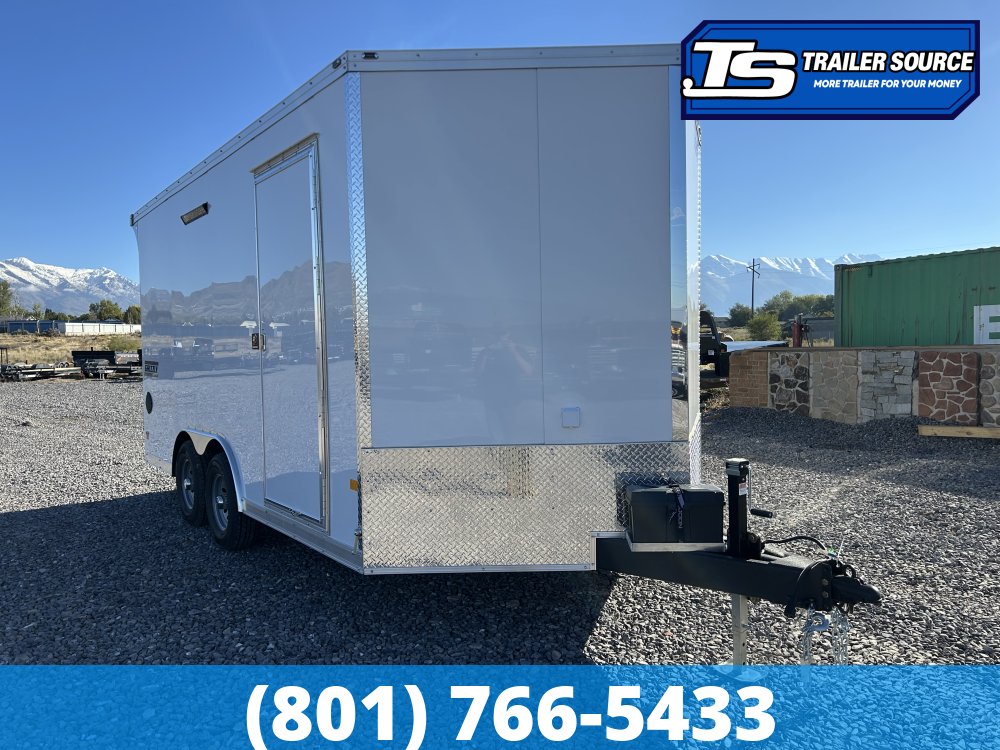 8.5x16 Haulmark Grizzly HD Enclosed Cargo Trailer - 7'6" Interior - 10K GVWR - .080 PolyCor, 12" Cross Member Upgrade, Ramp Door, Rear Spoiler w/ Load Lights, Side Door