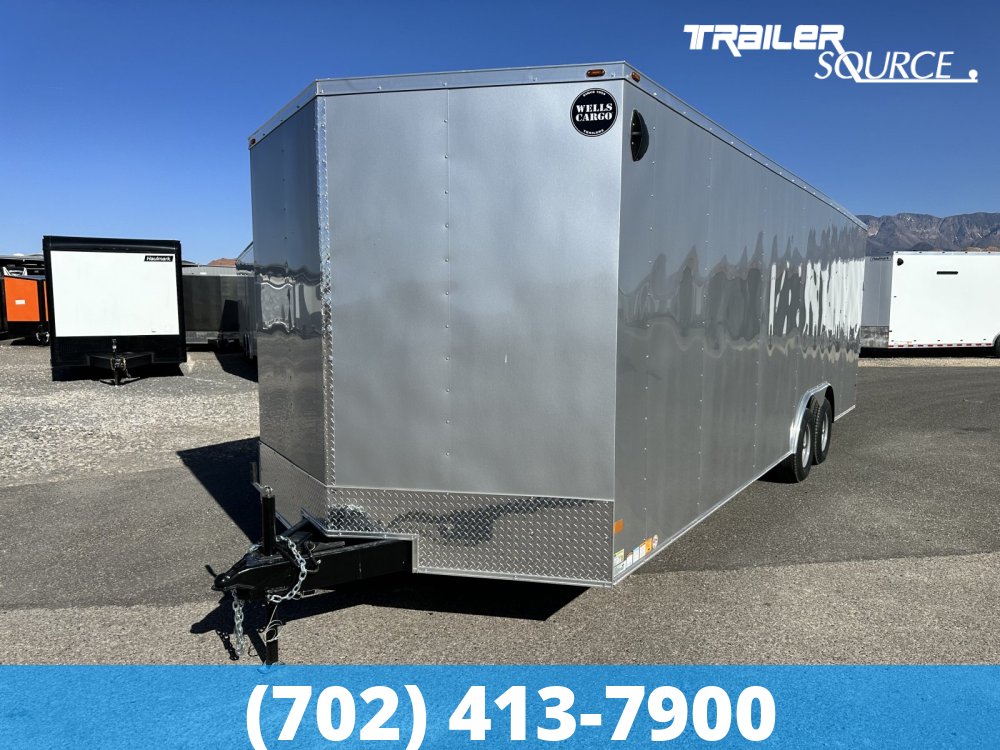 8.5x24 Wells Cargo Fast Trac Deluxe 7'0" Interior 10K Tandem Axle Enclosed Cargo
