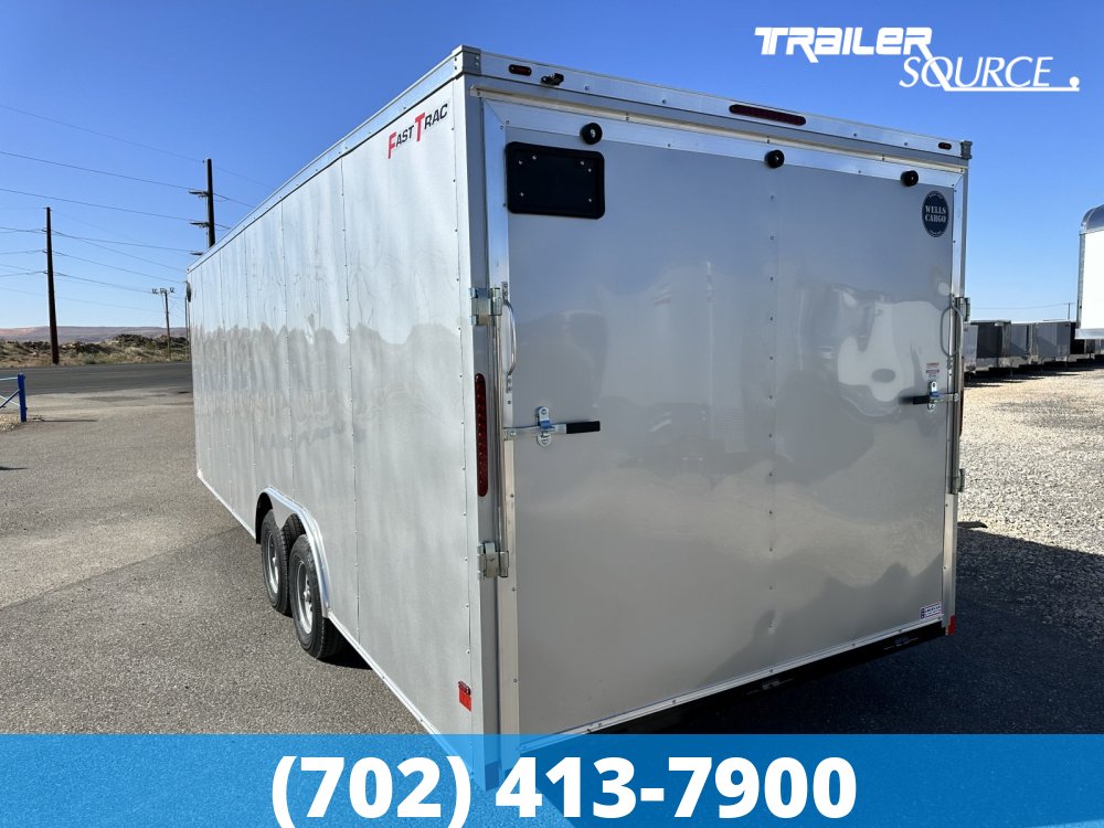 8.5x24 Wells Cargo Fast Trac Deluxe 7'0" Interior 10K Tandem Axle Enclosed Cargo