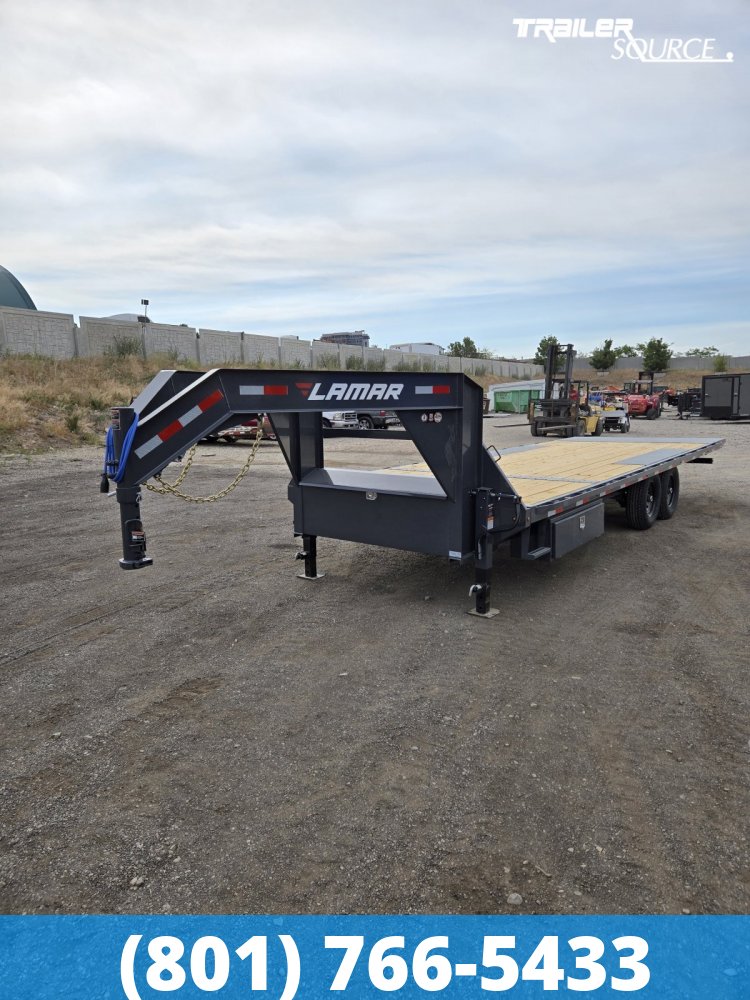 8.5x24 Lamar FA 15K Gooseneck Deckover Tilt