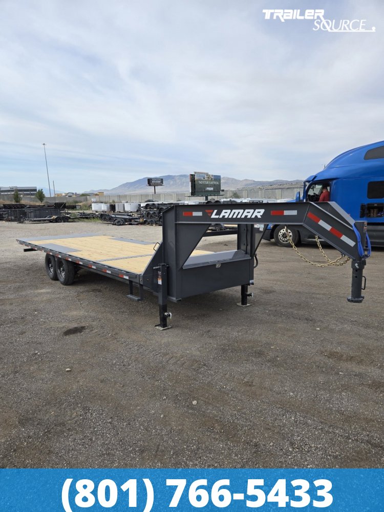 8.5x24 Lamar FA 15K Gooseneck Deckover Tilt