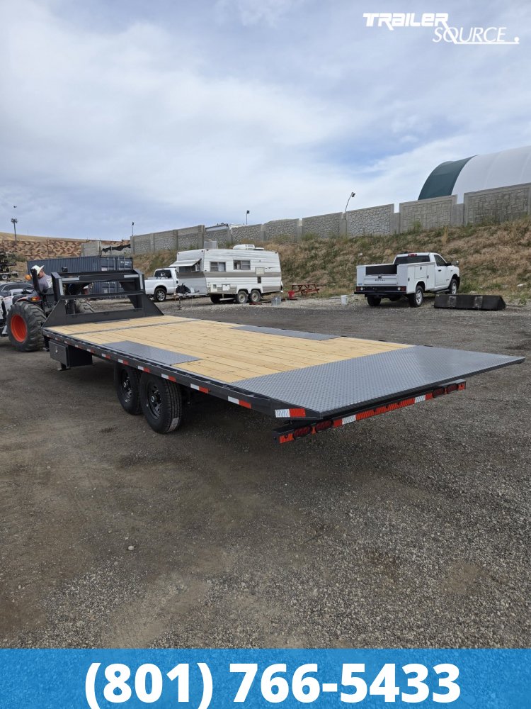 8.5x24 Lamar FA 15K Gooseneck Deckover Tilt