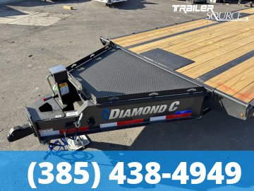 8.5x22 Diamond C DET 208 Deckover Tilt Trailer - 18K GVWR
