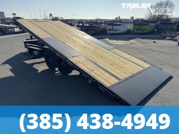 8.5x22 Diamond C DET 208 Deckover Tilt Trailer - 18K GVWR