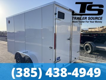 7x14 Look ST DLX Enclosed Cargo Trailer - 7'0" Interior - 7K GVWR - .080 PolyCor, Alloy Wheels, Barn Doors, Translucent Roof