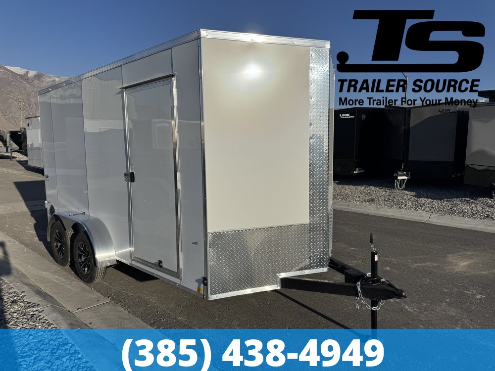 7x14 Look ST DLX Enclosed Cargo Trailer - 7'0" Interior - 7K GVWR - .080 PolyCor, Alloy Wheels, Barn Doors, Translucent Roof