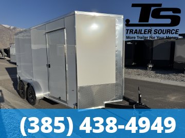 7x14 Look ST DLX Enclosed Cargo Trailer - 7'0" Interior - 7K GVWR - .080 PolyCor, Alloy Wheels, Barn Doors, Translucent Roof